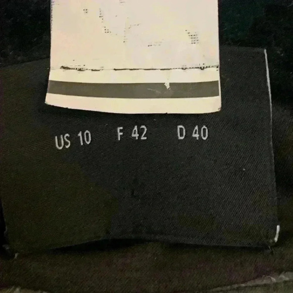 Akris Brown Black Pattern Cotton Pleated Midi Dress, Womens Size 10 - Picture 4 of 16